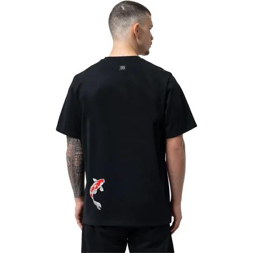 Pisces T-Shirt Schwarz Herren , Herren, Größe: S - Xplct Studios - Modalova