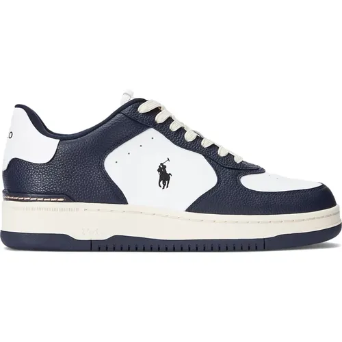 Blaue Sneakers , Herren, Größe: 40 EU - Ralph Lauren - Modalova