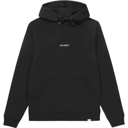 Casual Hoodie mit Markentext , Herren, Größe: S - Les Deux - Modalova