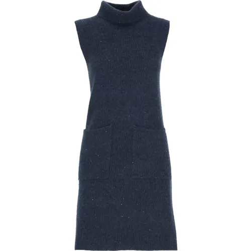 Sequin Sleeveless Dress , female, Sizes: S, XS - Fabiana Filippi - Modalova