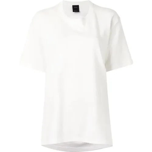 Weißes Eco Baumwoll Chic Tee , Damen, Größe: L - Proenza Schouler - Modalova