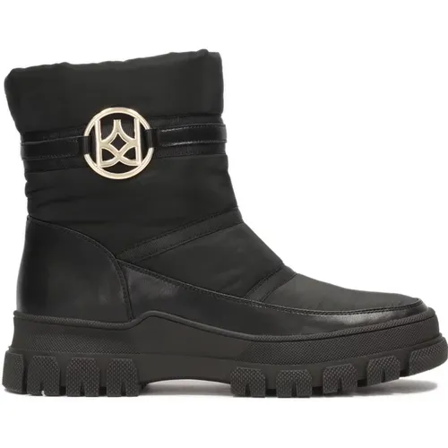 Schwarze Monogramm-Schneestiefel , Damen, Größe: 37 EU - Kazar - Modalova