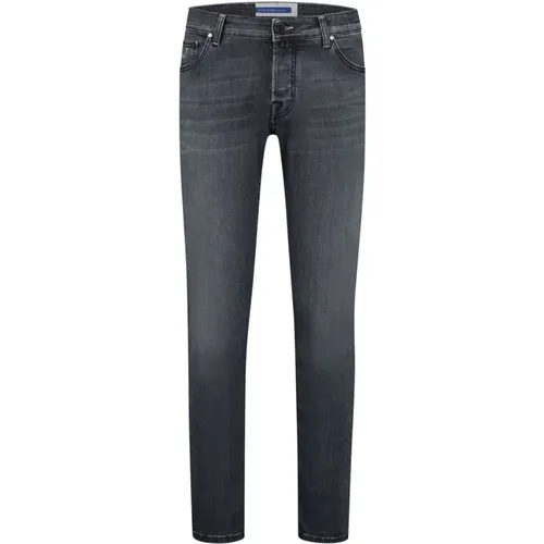 Indigo Blue Slim Cut Denim Jeans , Herren, Größe: W31 - Jacob Cohën - Modalova