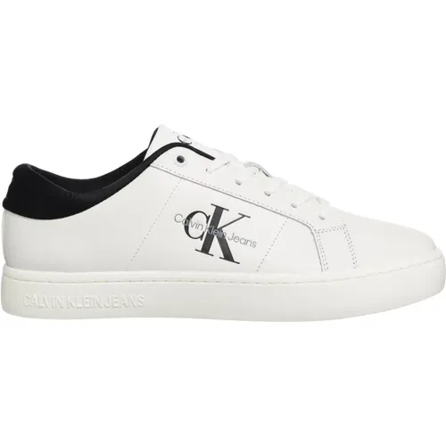 Leather Lace-Up Sneakers , male, Sizes: 6 UK, 10 UK - Calvin Klein Jeans - Modalova