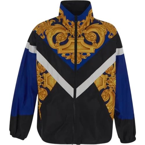 Barockdruck Jacke , Herren, Größe: M - Versace - Modalova