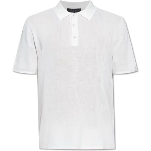 Harvey Poloshirt , Herren, Größe: L - Rag & Bone - Modalova