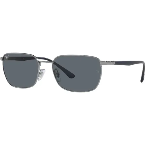 Gunmetal/Blue Sunglasses RB 3684 Style , unisex, Sizes: 58 MM - Ray-Ban - Modalova