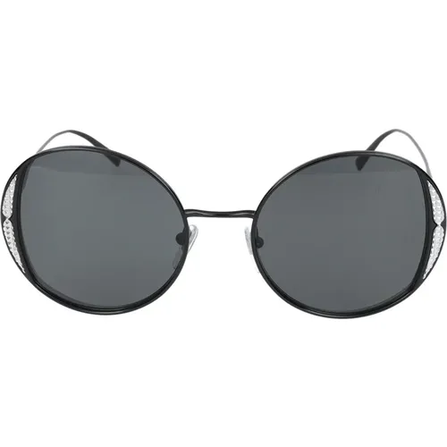 SUN Sunglasses , female, Sizes: 53 MM - Bvlgari - Modalova