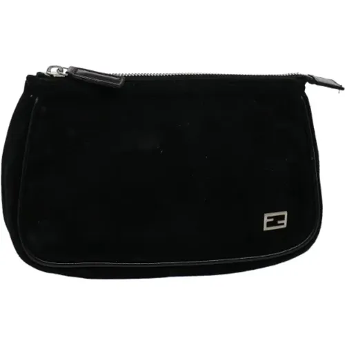 Pre-owned Suede clutches , female, Sizes: ONE SIZE - Fendi Vintage - Modalova