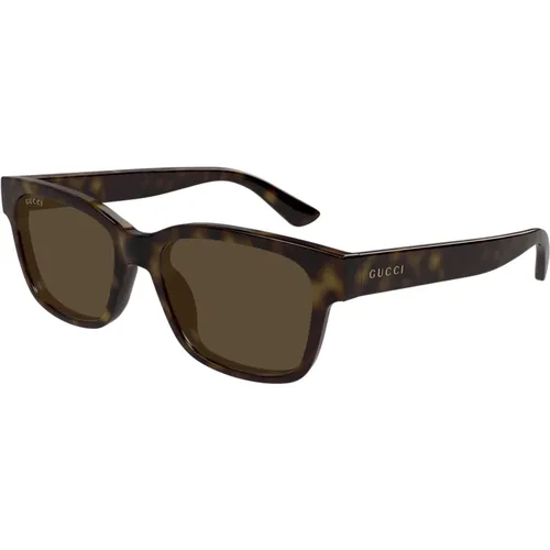 Stylish Sunglasses in Havana/ , male, Sizes: 54 MM - Gucci - Modalova