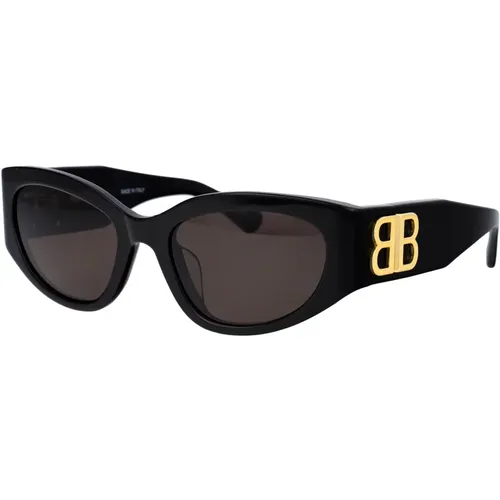 Stylische Sonnenbrille Bb0324Sk , Damen, Größe: 55 MM - Balenciaga - Modalova