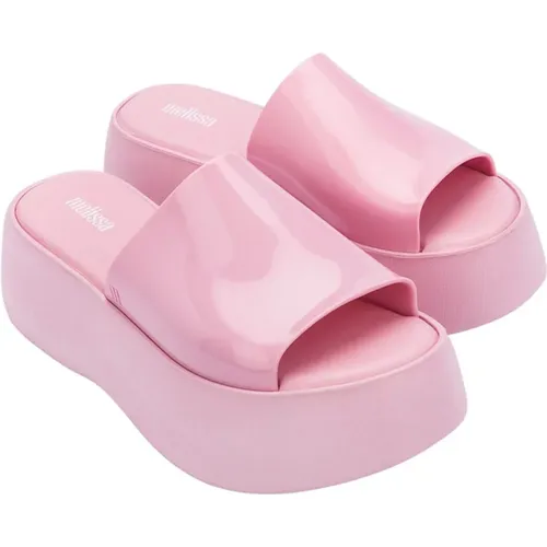Shiny Slip-On Platform Shoes , female, Sizes: 5 UK, 7 UK, 2 UK, 4 UK, 6 UK, 8 UK - Melissa - Modalova