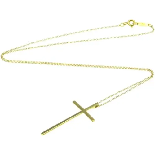 Pre-owned Gold necklaces , female, Sizes: ONE SIZE - Tiffany & Co. Pre-owned - Modalova