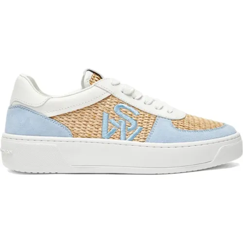 Abstrakter Monogramm-Logo-Sneaker , Damen, Größe: 39 EU - Stuart Weitzman - Modalova