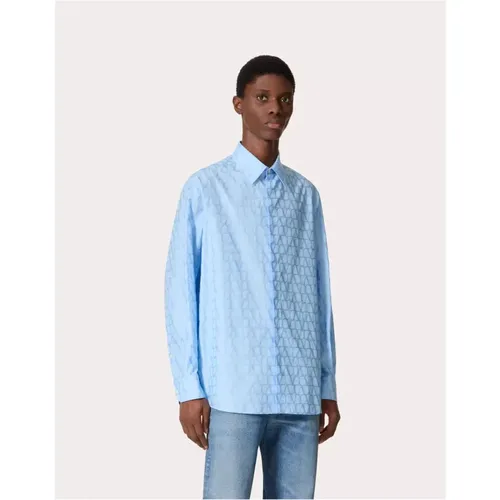 Iconographe Toile Cotton Poplin Shirt , male, Sizes: S, L - Valentino - Modalova