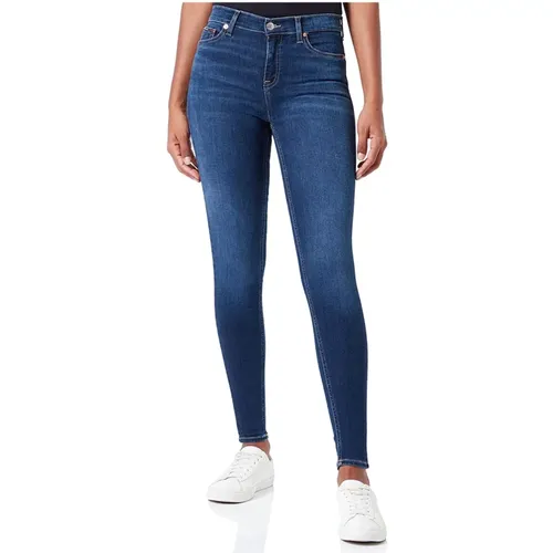 Skinny Stretch Nora Jeans - Blauer Denim , Damen, Größe: W29 - Tommy Jeans - Modalova