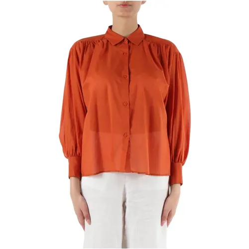 Cotton Voile Shirt , female, Sizes: S, M, XS - NIU - Modalova