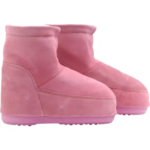 Suede Snow Boots - Laceless &amp Water-Repellent , female, Sizes: 3 UK, 6 UK - moon boot - Modalova