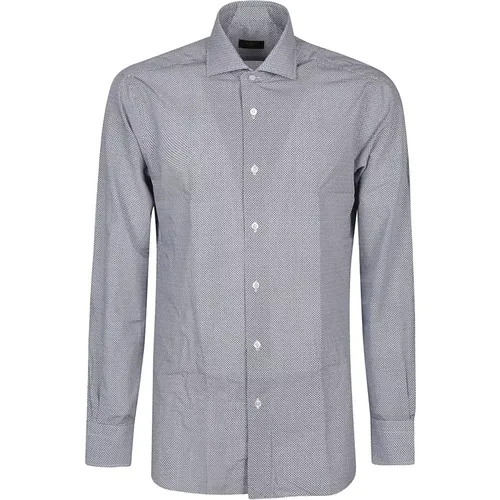 Fantasia Neck Shirt Upgrade Stylish Casual , male, Sizes: XL, 2XL, M - Barba Napoli - Modalova