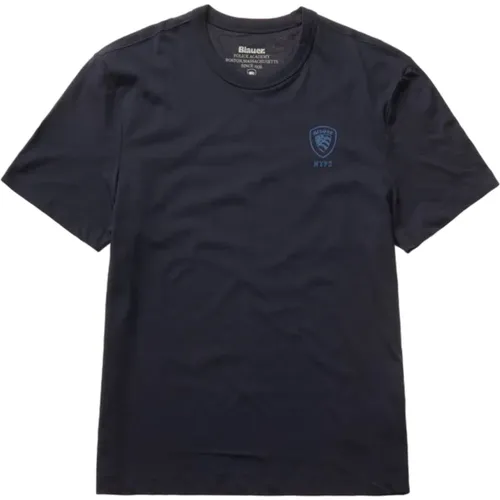 T-Shirts , male, Sizes: 2XL, XL, S, M, L - Blauer - Modalova