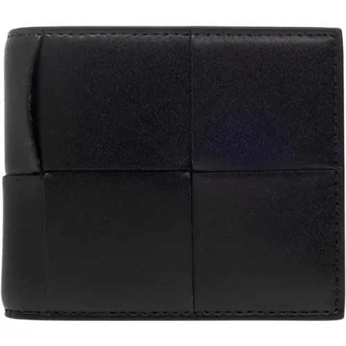 Leather wallet , male, Sizes: ONE SIZE - Bottega Veneta - Modalova