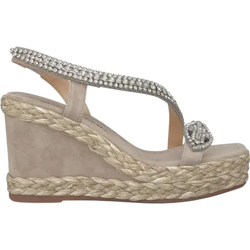 Snake Strap Wedge Sandal , female, Sizes: 4 UK, 8 UK, 5 UK, 7 UK, 3 UK, 6 UK, 9 UK - Alma en Pena - Modalova