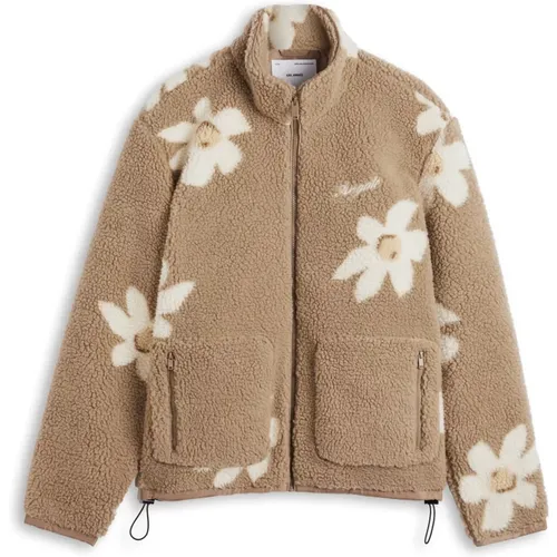 Billie Flower Fleece Jacke , Damen, Größe: L - Axel Arigato - Modalova