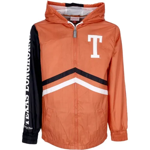 Texas Longhorns Windbreaker Jacke , Herren, Größe: L - Mitchell & Ness - Modalova