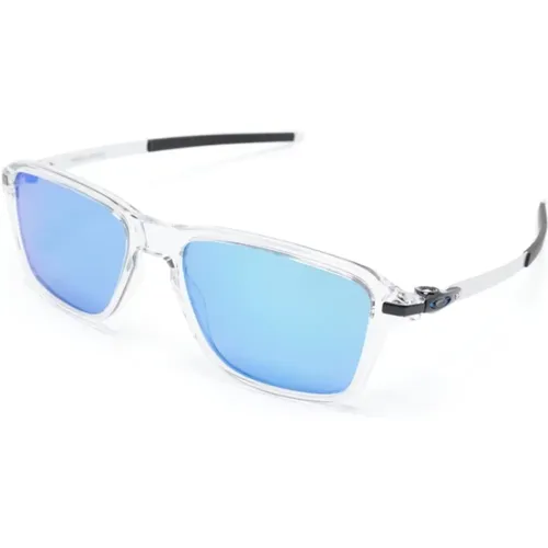 Transparente Wayfarer-Sonnenbrille mit verspiegelten Gläsern - Oakley - Modalova