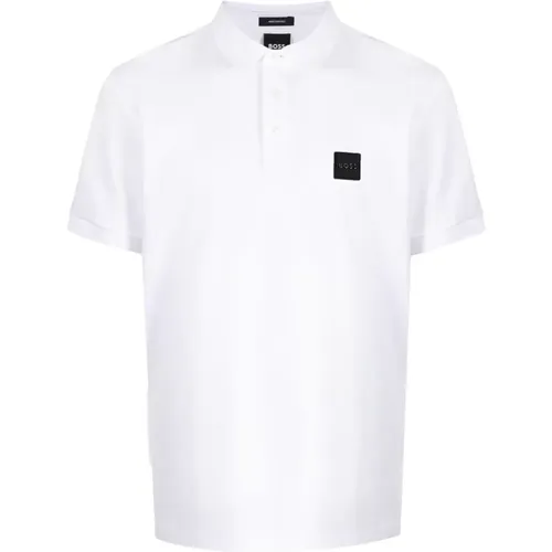 Logo-patch Cotton Polo Shirt , male, Sizes: 2XL, L, M, XL - Hugo Boss - Modalova