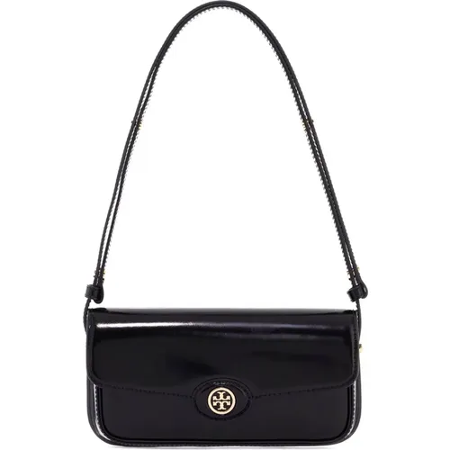 Brushed Leather Shoulder Bag , female, Sizes: ONE SIZE - TORY BURCH - Modalova