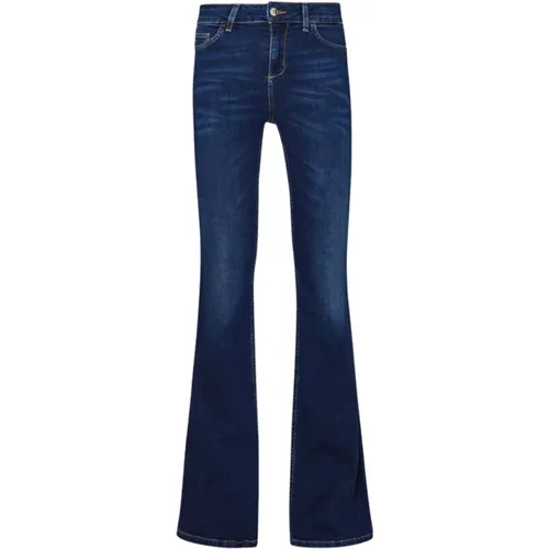 Flare Leg Jeans with Elastic Waist , female, Sizes: W30, W31 - Liu Jo - Modalova