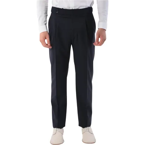 Wool Pants with Hidden Zip , male, Sizes: 2XL, XL, L, M - Tagliatore - Modalova