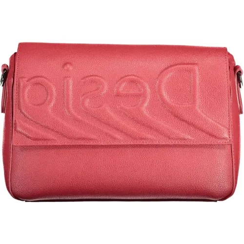 Red Shoulder Bag with Contrasting Details , female, Sizes: ONE SIZE - Desigual - Modalova