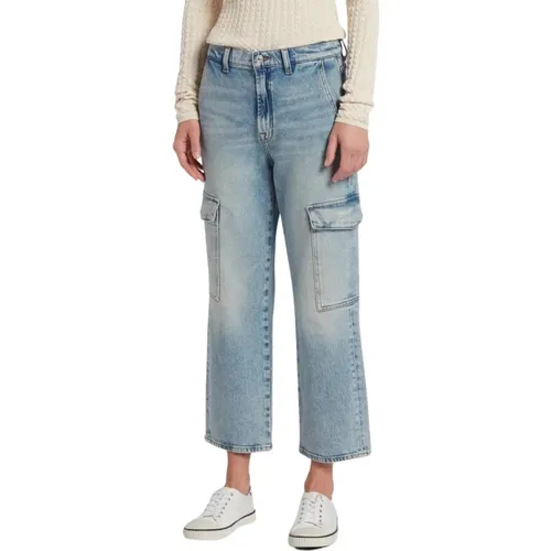 Cropped Jeans , Damen, Größe: W26 - 7 For All Mankind - Modalova