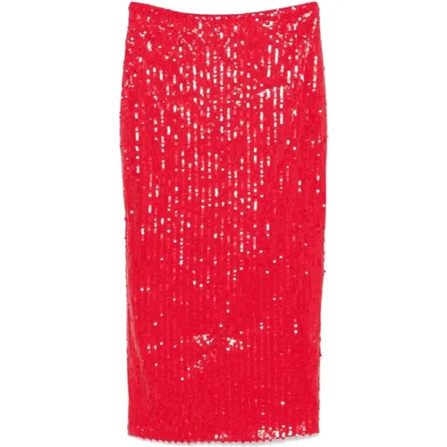 Sequin Midi Skirt Womens , female, Sizes: S - Rotate Birger Christensen - Modalova