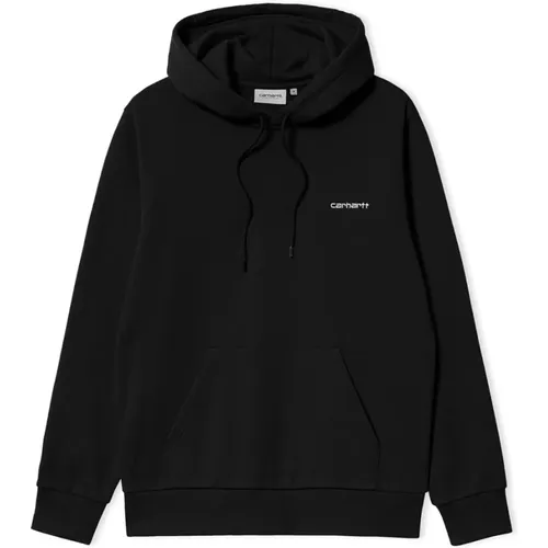 Script Embroidery Hooded Sweatshirt , male, Sizes: XL, M, L, S - Carhartt WIP - Modalova