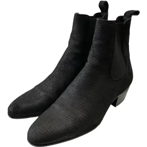 Pre-owned Leather boots , female, Sizes: 9 UK - Yves Saint Laurent Vintage - Modalova
