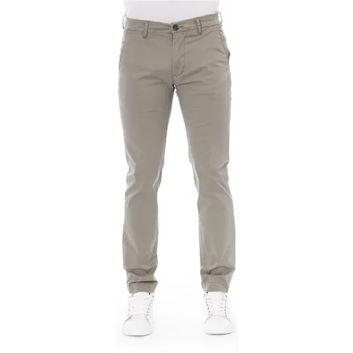 Chino Hose - Einfarbig - Trendy , Herren, Größe: W32 - Baldinini - Modalova