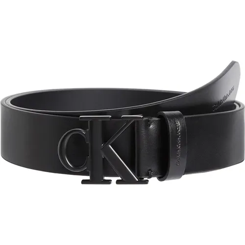 Round Leather Belt , male, Sizes: 95 CM, 100 CM, 105 CM - Calvin Klein - Modalova