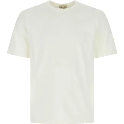 Weißes Baumwollt-Shirt , Herren, Größe: L - Ten C - Modalova