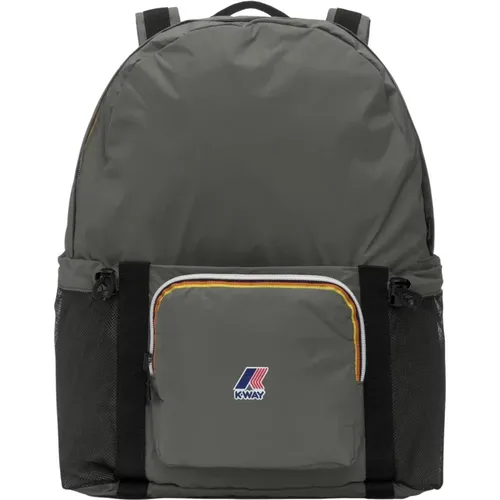 Grüner Faltbarer Nylon-Rucksack - K-way - Modalova