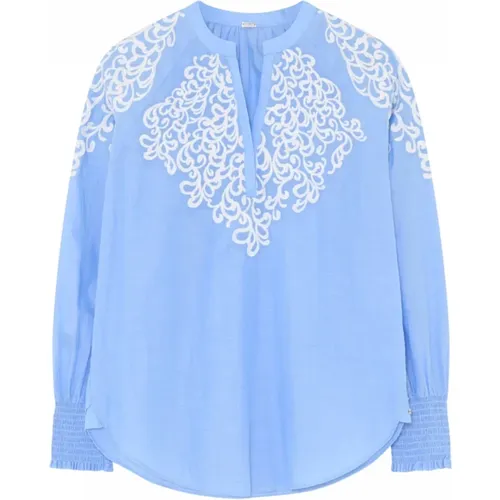 Feminine Embroidered Blouse Shirt , female, Sizes: XL - Gustav - Modalova