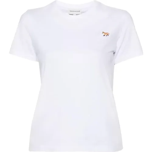 Logo T-shirt , female, Sizes: L, S, M - Maison Kitsuné - Modalova