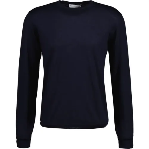 Superfine 120's Dark Sweater , male, Sizes: XL - Filippo De Laurentiis - Modalova
