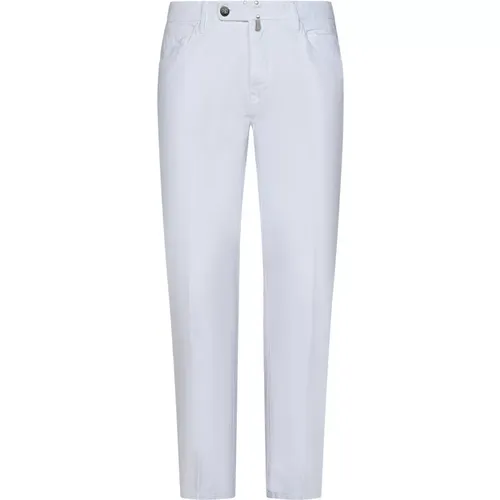 Slim Fit Trousers , male, Sizes: W38, W30 - Incotex - Modalova