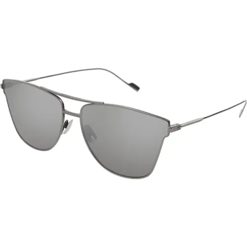 SL 51 T-003 Silver Mirrored Sunglasses , unisex, Sizes: 63 MM - Saint Laurent - Modalova