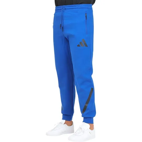 Teamwork-inspirierte Blaue Sportliche Hose , Herren, Größe: 2XL - Adidas - Modalova