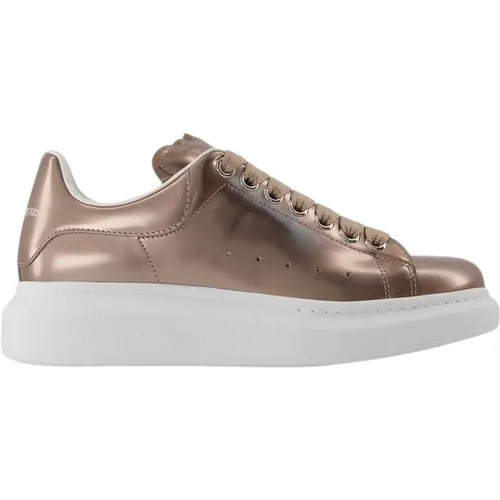 Leather Oversized Sneakers , female, Sizes: 3 UK, 4 UK, 5 UK, 7 UK, 6 UK - alexander mcqueen - Modalova