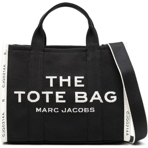 Schwarze Mittlere Tote Tasche mit Logo , unisex, Größe: ONE Size - Marc Jacobs - Modalova
